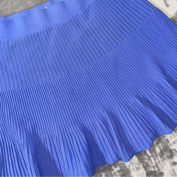 Elle Pleated Ribbed Pull-On Short Skirt Size 2XL - Picture 2 of 7